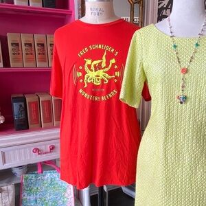 Fred Schneider's Monster Blend Tee size XL NEW RED